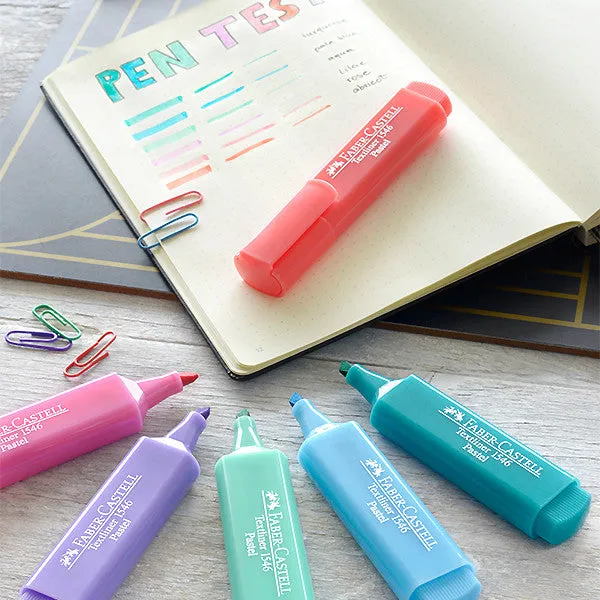 Faber-Castell Textliners 1546 Pastel Highlighter Wallet of 8