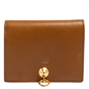 Fendi Brown Leather By The Way Bifold Wallet..