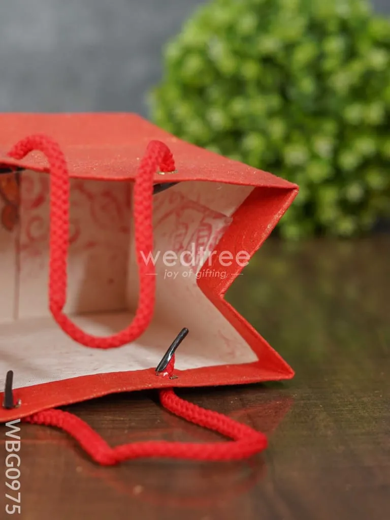Floral Embossed Paper Bag - WBG0975