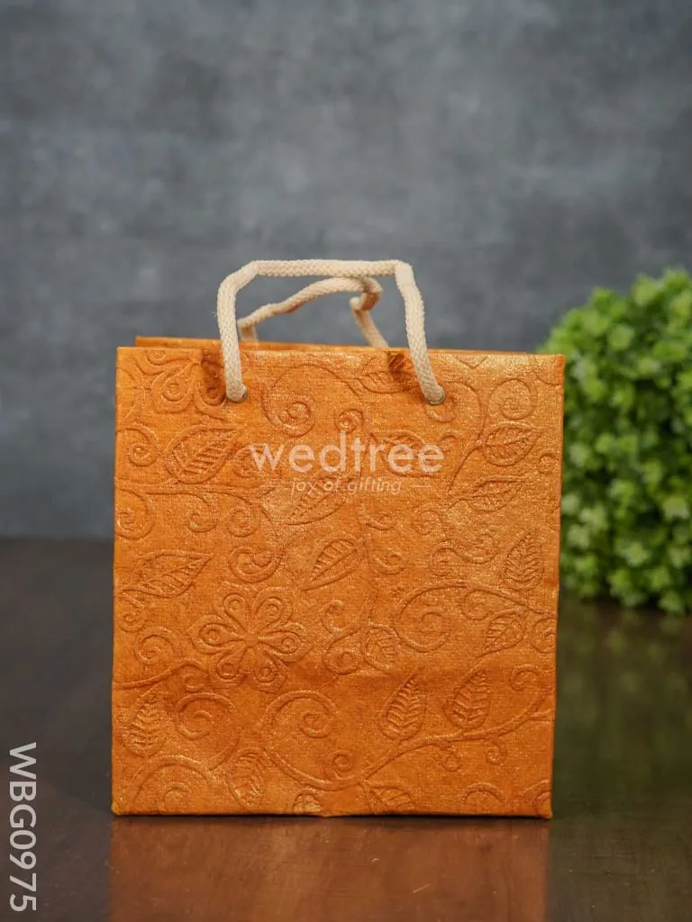 Floral Embossed Paper Bag - WBG0975