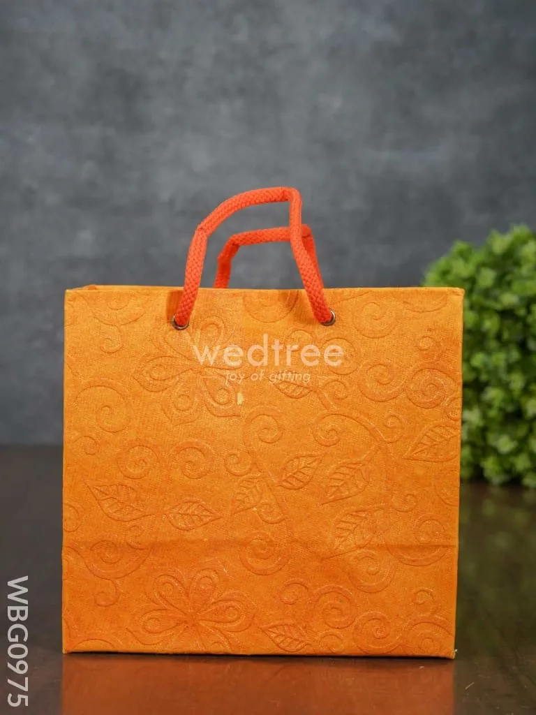 Floral Embossed Paper Bag - WBG0975