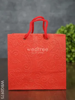 Floral Embossed Paper Bag - WBG0975