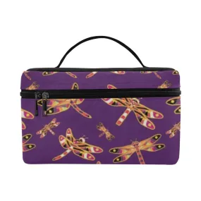Gathering Yellow Purple Cosmetic Bag/Large