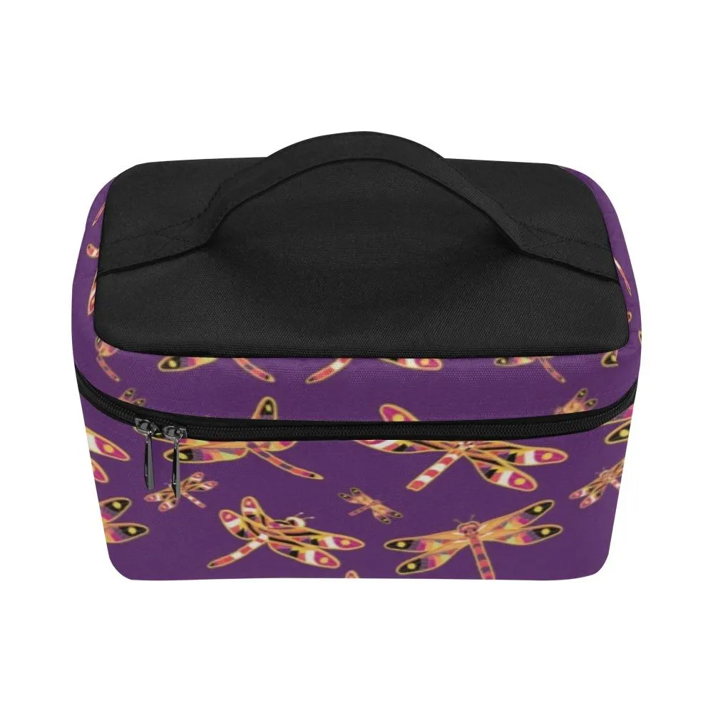 Gathering Yellow Purple Cosmetic Bag/Large