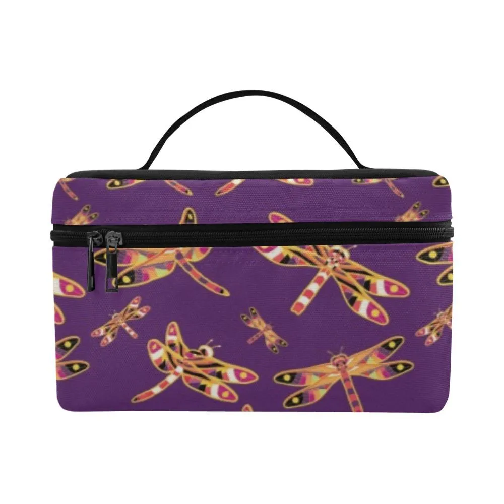 Gathering Yellow Purple Cosmetic Bag/Large