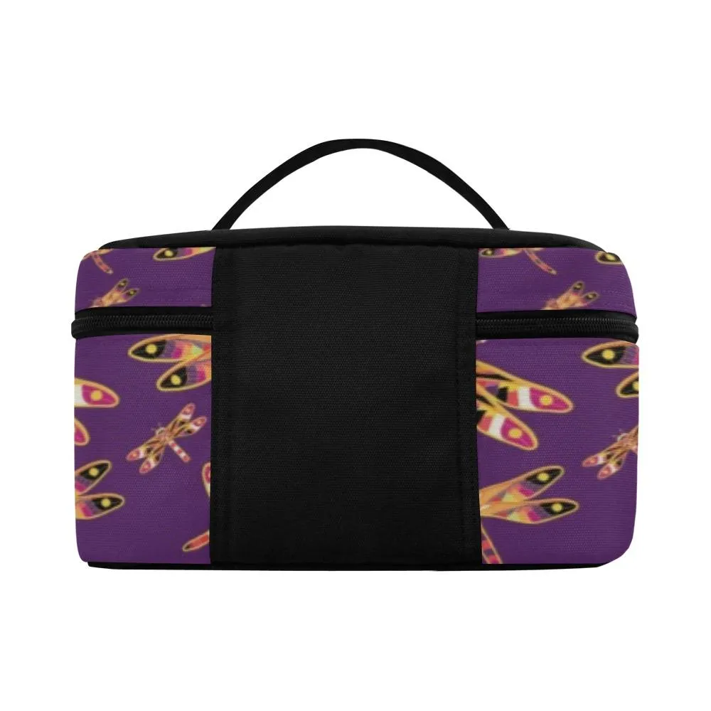 Gathering Yellow Purple Cosmetic Bag/Large