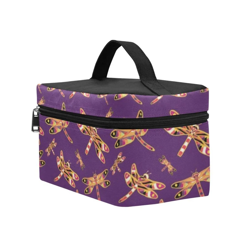 Gathering Yellow Purple Cosmetic Bag/Large