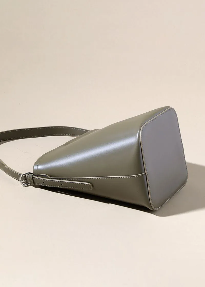 Genuine Leather Bucket Bag