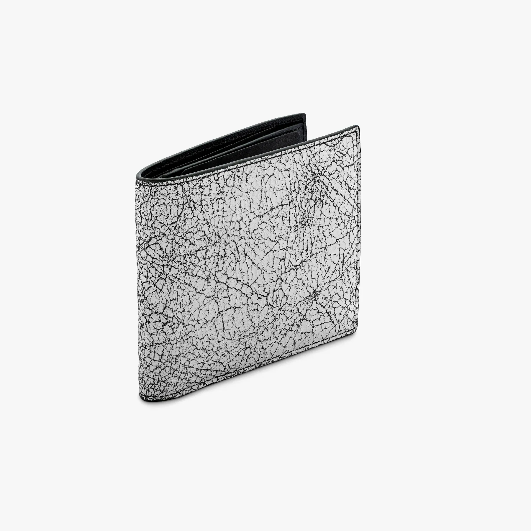 Graffiti Colorama bifold wallet in black and white leather