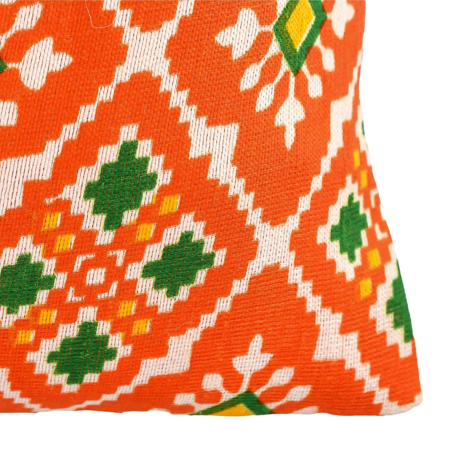 Heart Home Potli | Silk Wedding Potli | Drawstring Closure Potli | Wallet Potli | Christmas Gift Potli | Baby Shower Potli | Small-Patola-Print Potli | 5x7 Inch | Pack of 4 | Orange