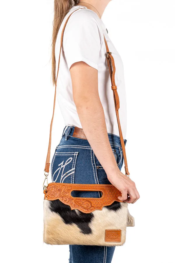 Hide and Tooled Clutch - Mini MHT41