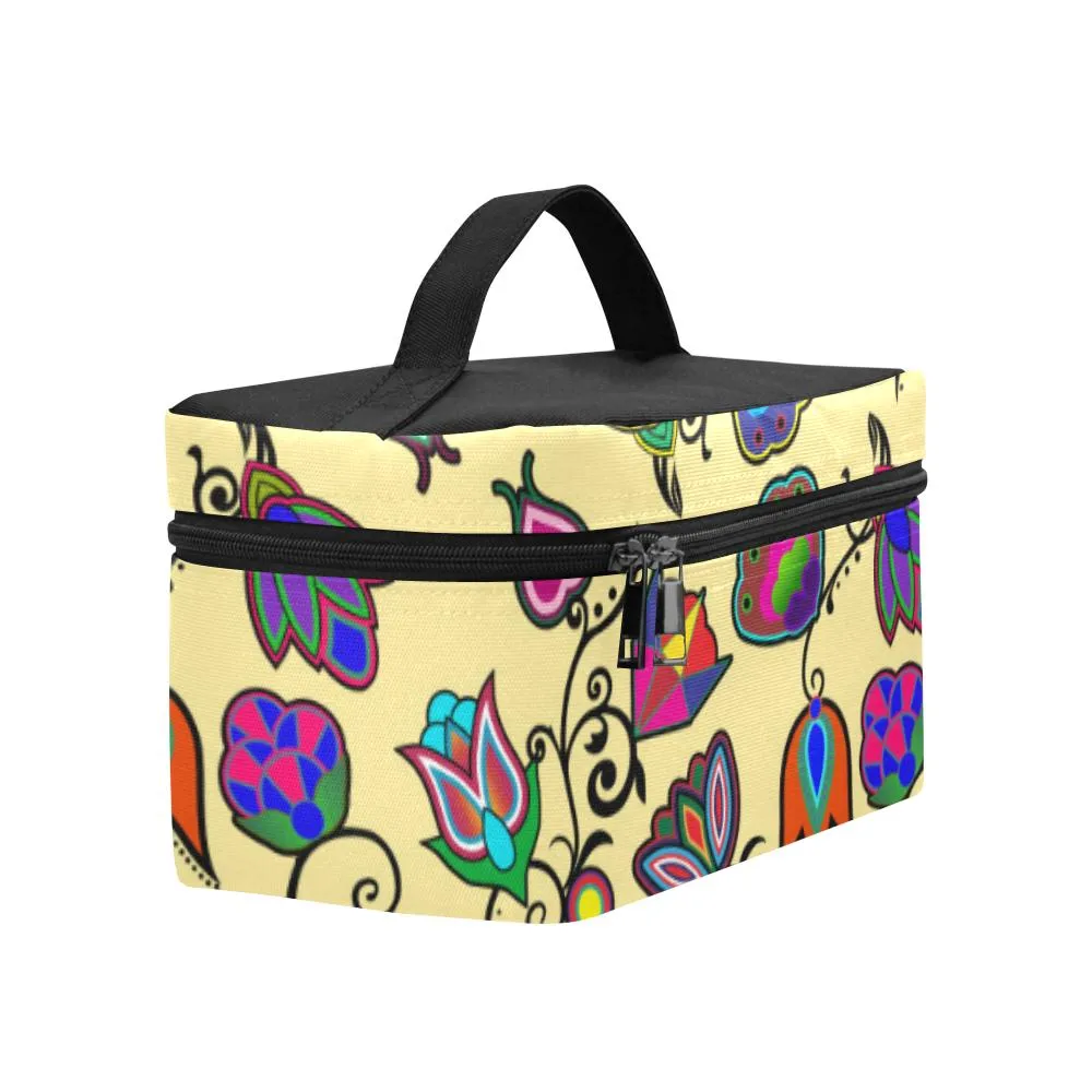 Indigenous Paisley Vanilla Cosmetic Bag/Large