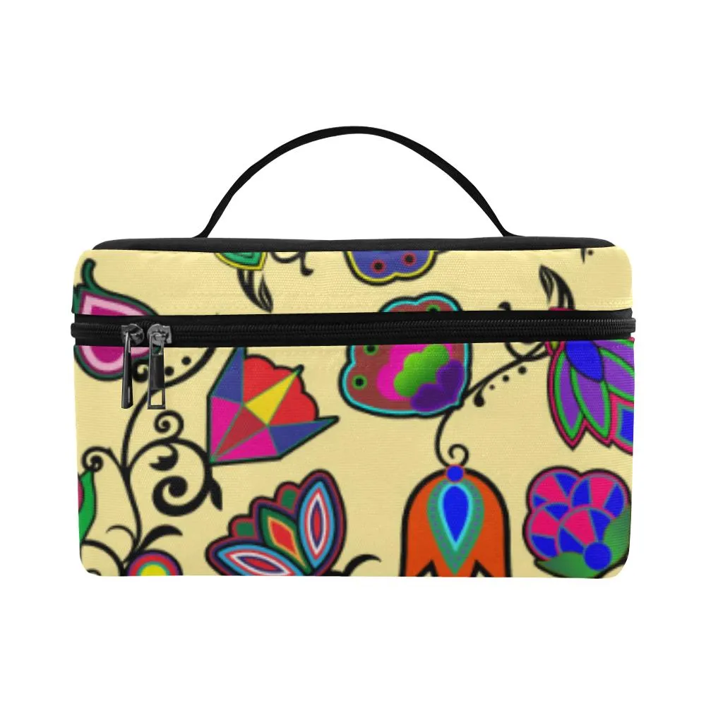Indigenous Paisley Vanilla Cosmetic Bag/Large