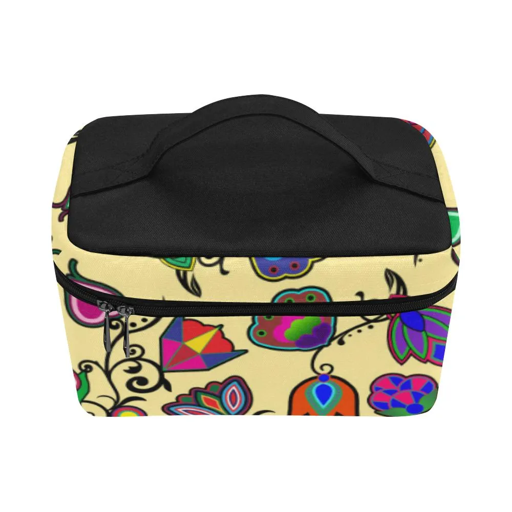 Indigenous Paisley Vanilla Cosmetic Bag/Large