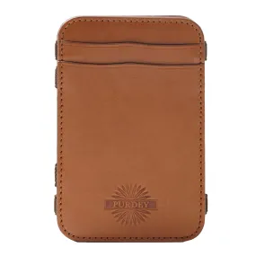 James Purdey Vegetable Tanned Leather Magic Wallet London Tan