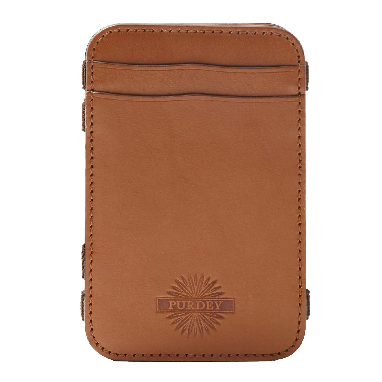 James Purdey Vegetable Tanned Leather Magic Wallet London Tan