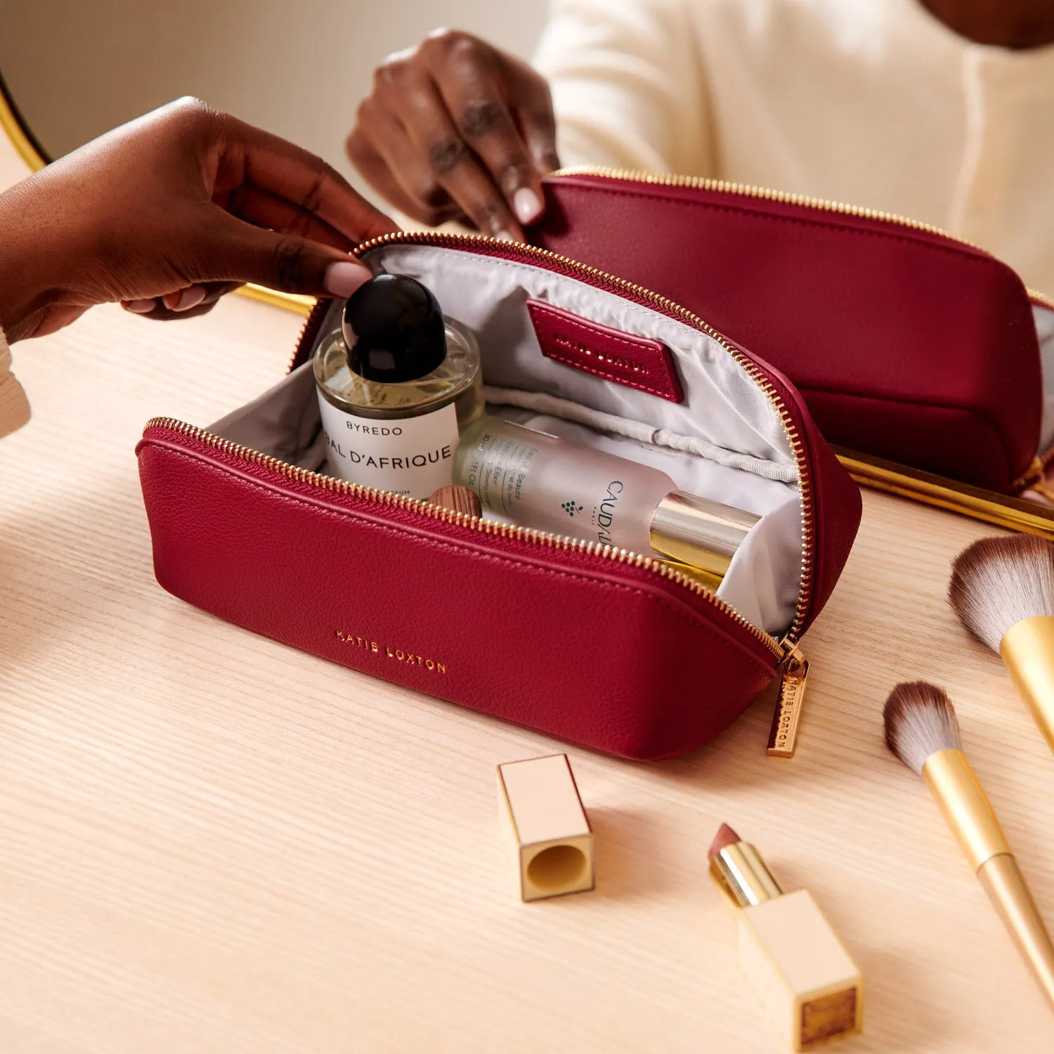 Katie Loxton Garnet Red Small Make Up / Washbag KLB3765