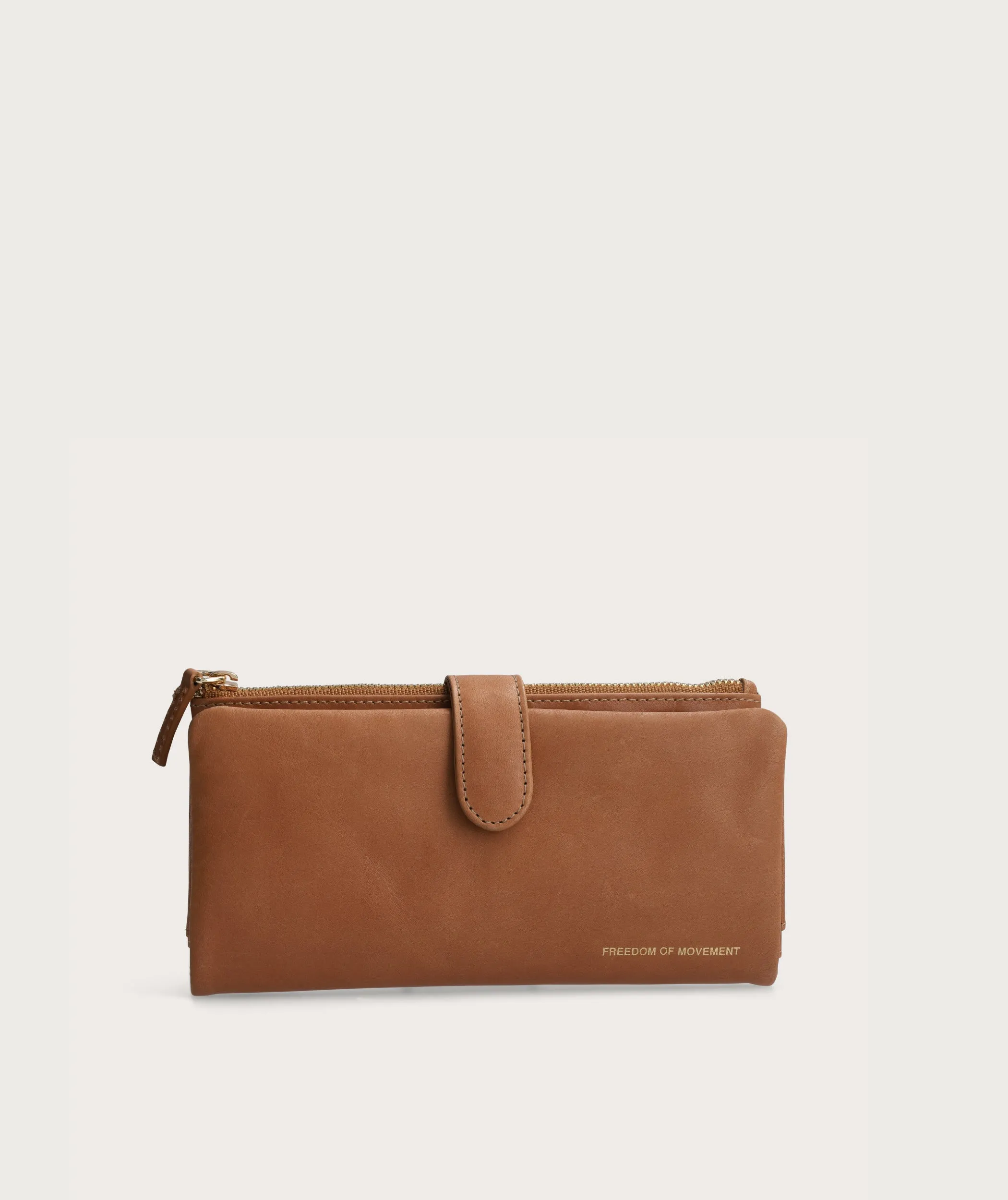 Ladies Clip Wallet - Biscuit