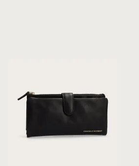 Ladies Clip Wallet - Black