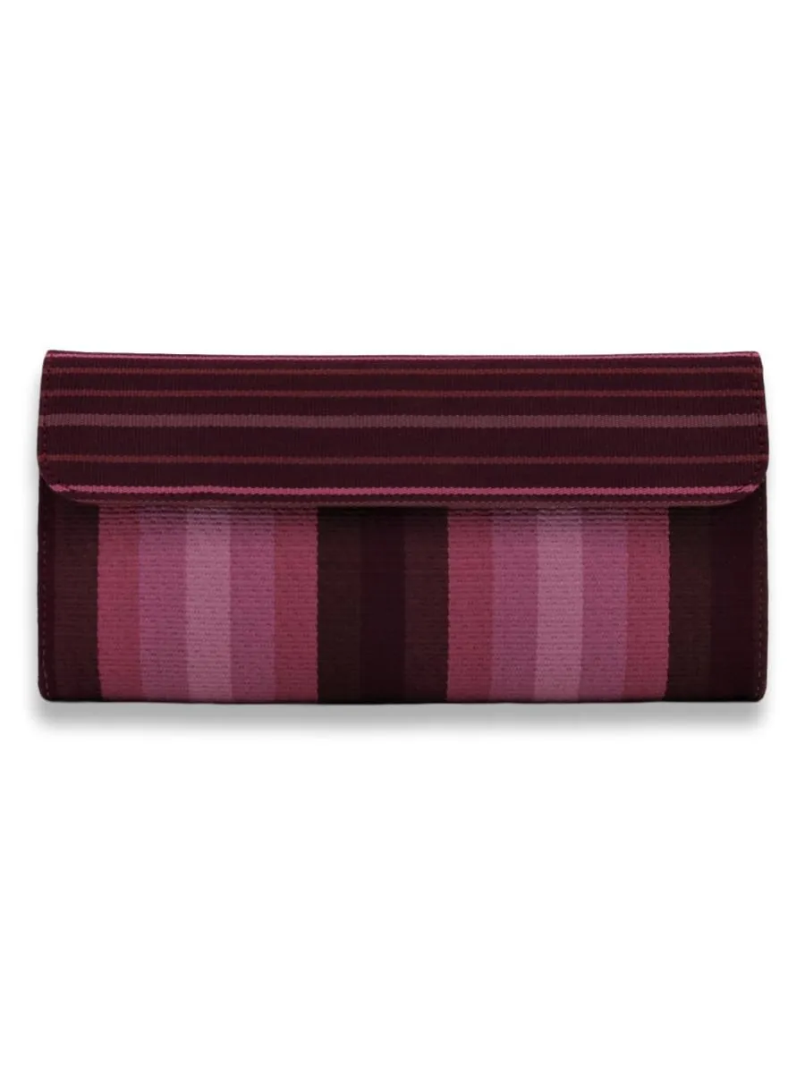 Large Clutch Bag - Purple stripes