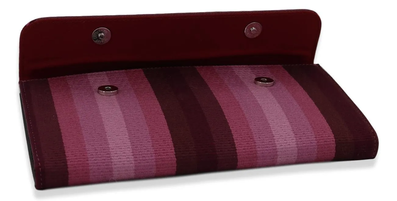 Large Clutch Bag - Purple stripes