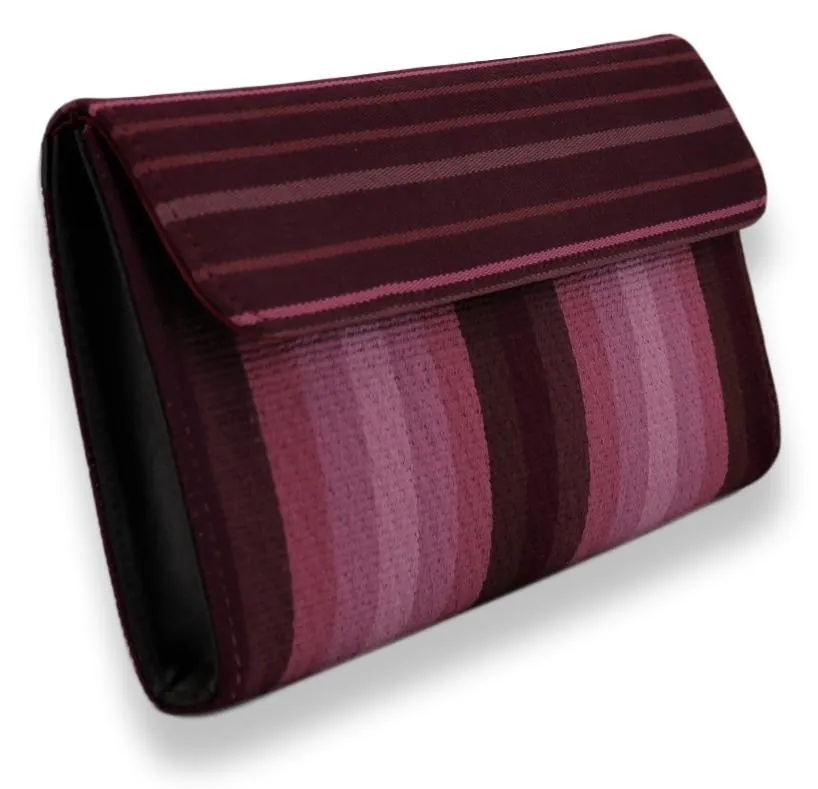 Large Clutch Bag - Purple stripes