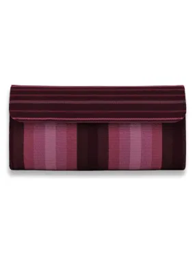 Large Clutch Bag - Purple stripes