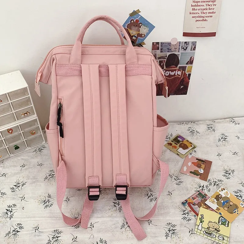 Large Pastel Waterproof Backpack Handbag