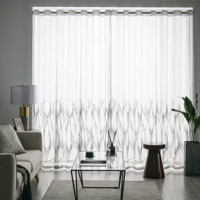 Leona Gauze Embroidery Light Filtering Custom Curtain