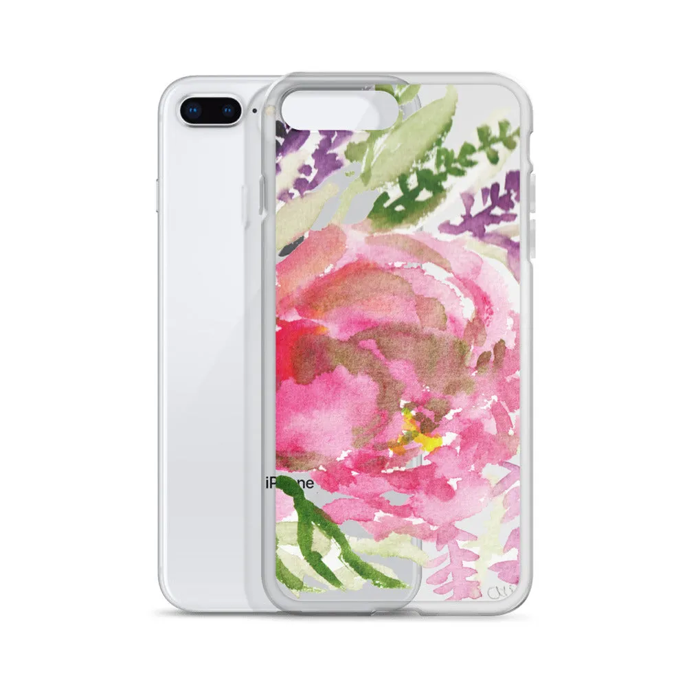 Light Pink Rose iPhone Case, Best Designer Flower Girlie Floral Print iPhone Case, Best iPhone Cellphone Phone Case
