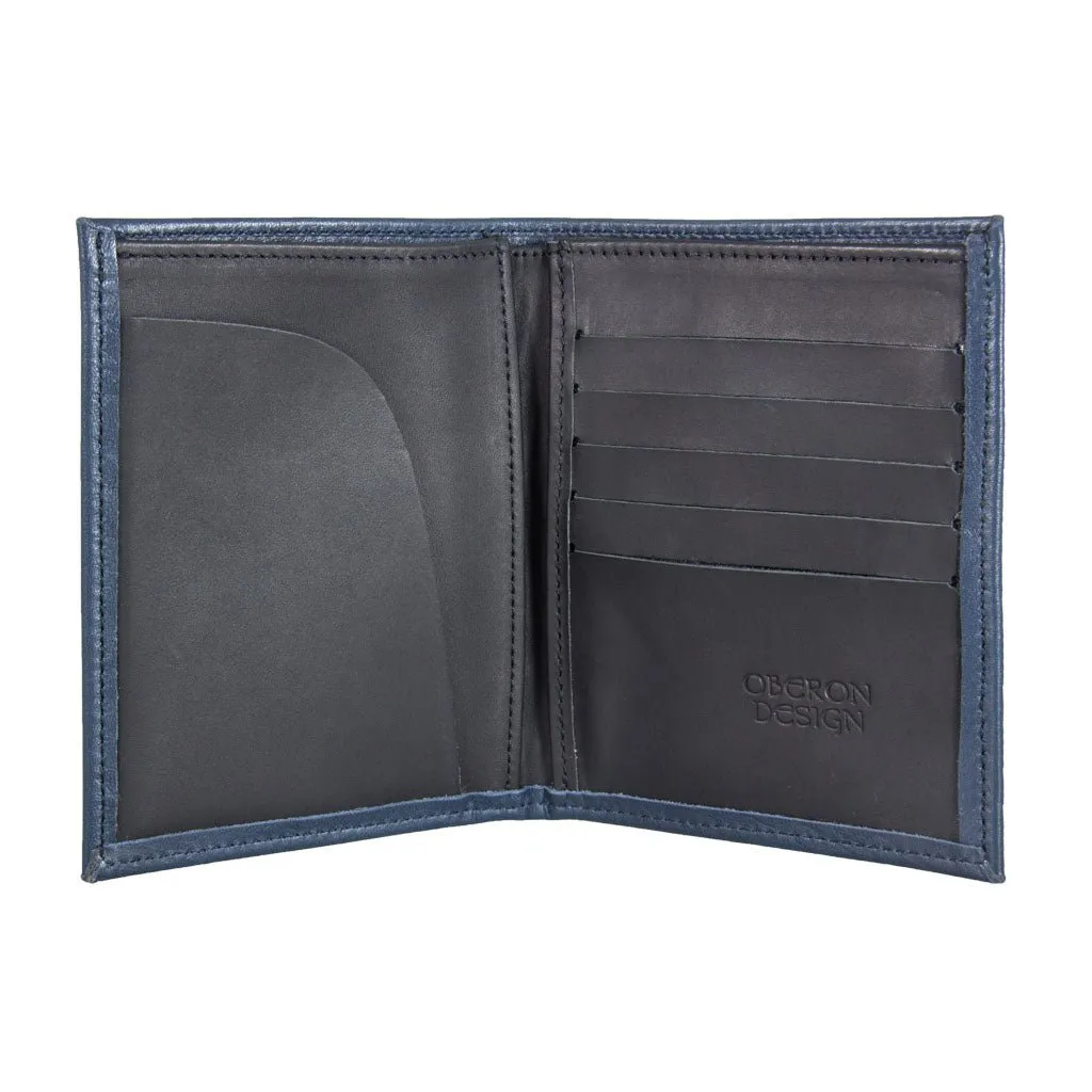 Limited Edition Leather Traveler Wallet, American Flag