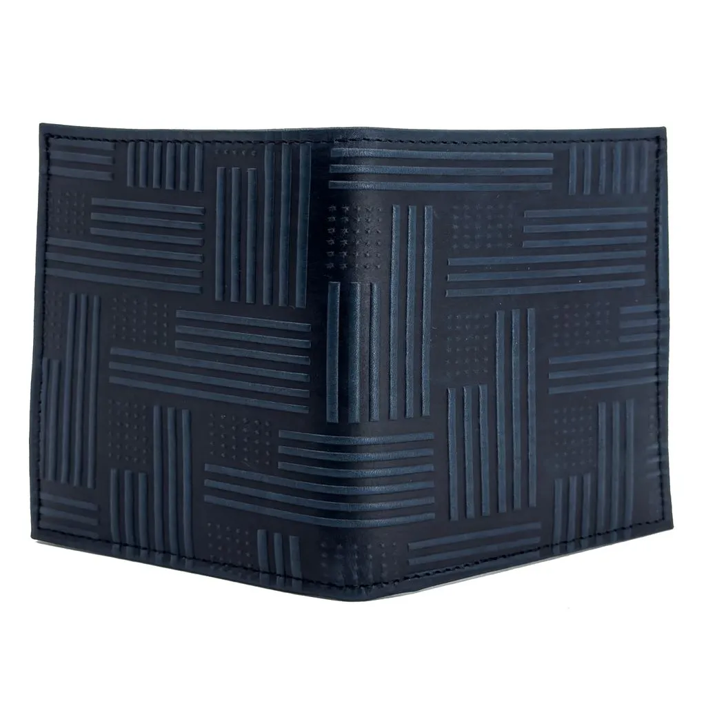 Limited Edition Leather Traveler Wallet, American Flag