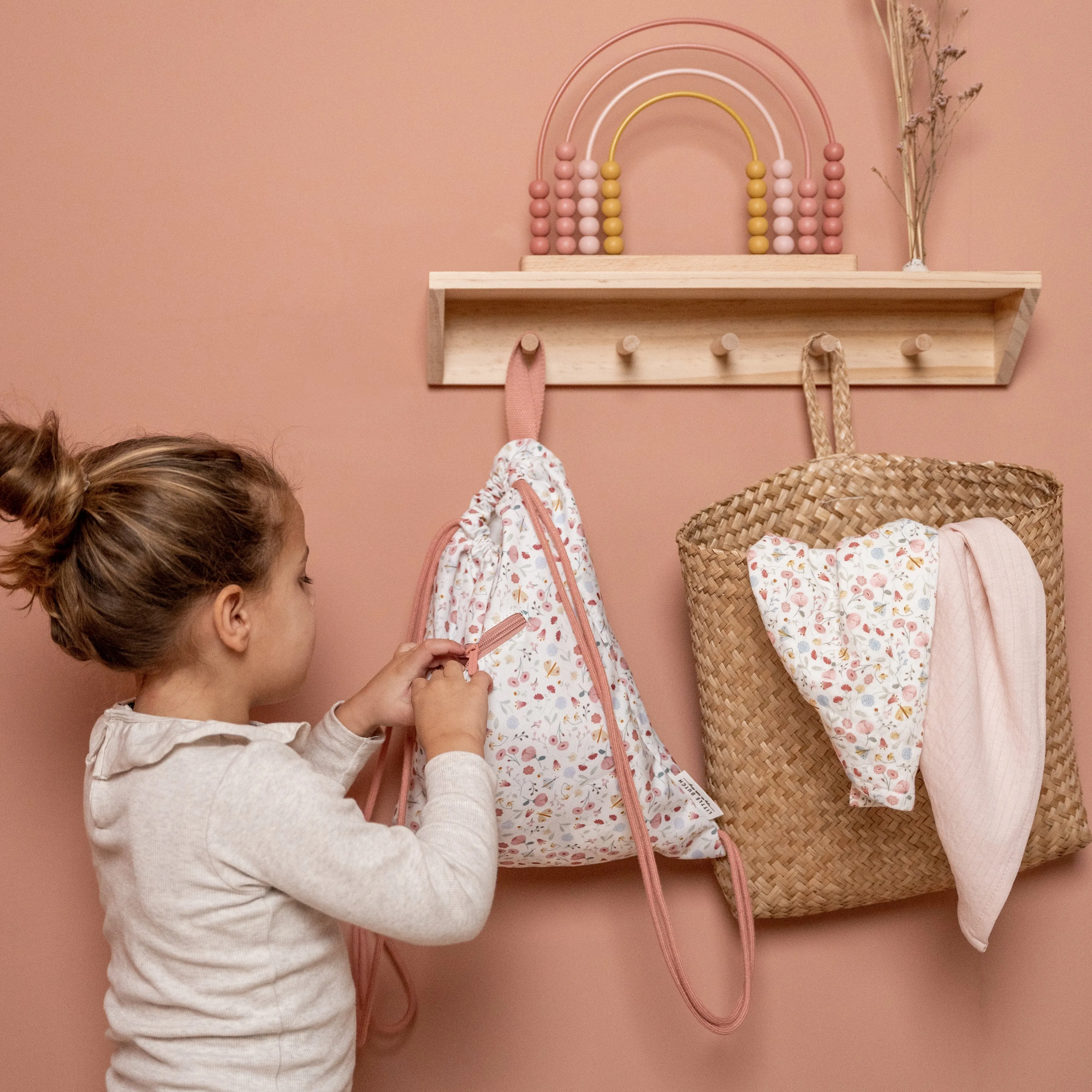 Little Dutch Swim bag Gym bag | Flowers & Butterflies