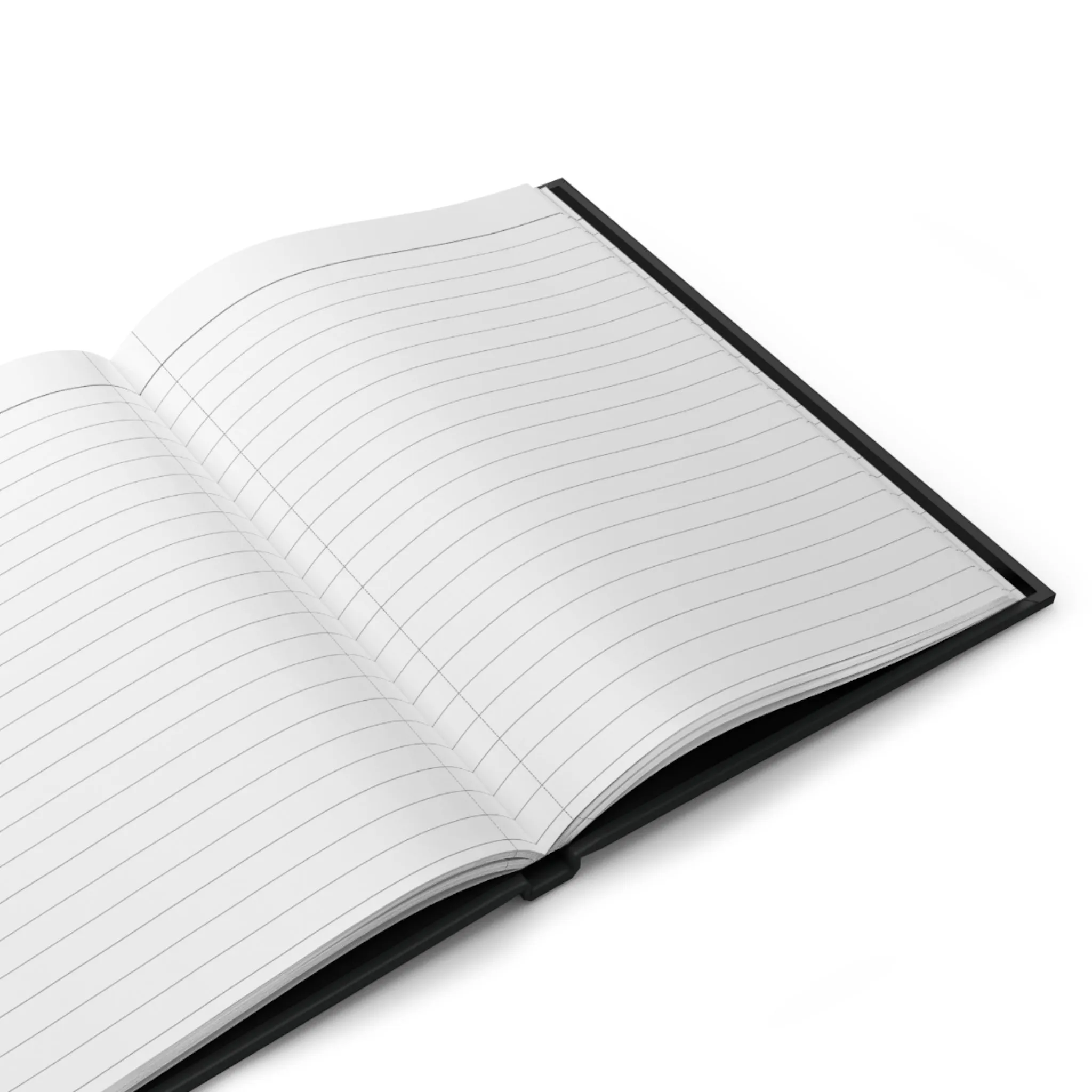 Manifest Black Matte Hardcover Journal | Blank Book for Ideas and Planning | Lined Notebook Diary Log