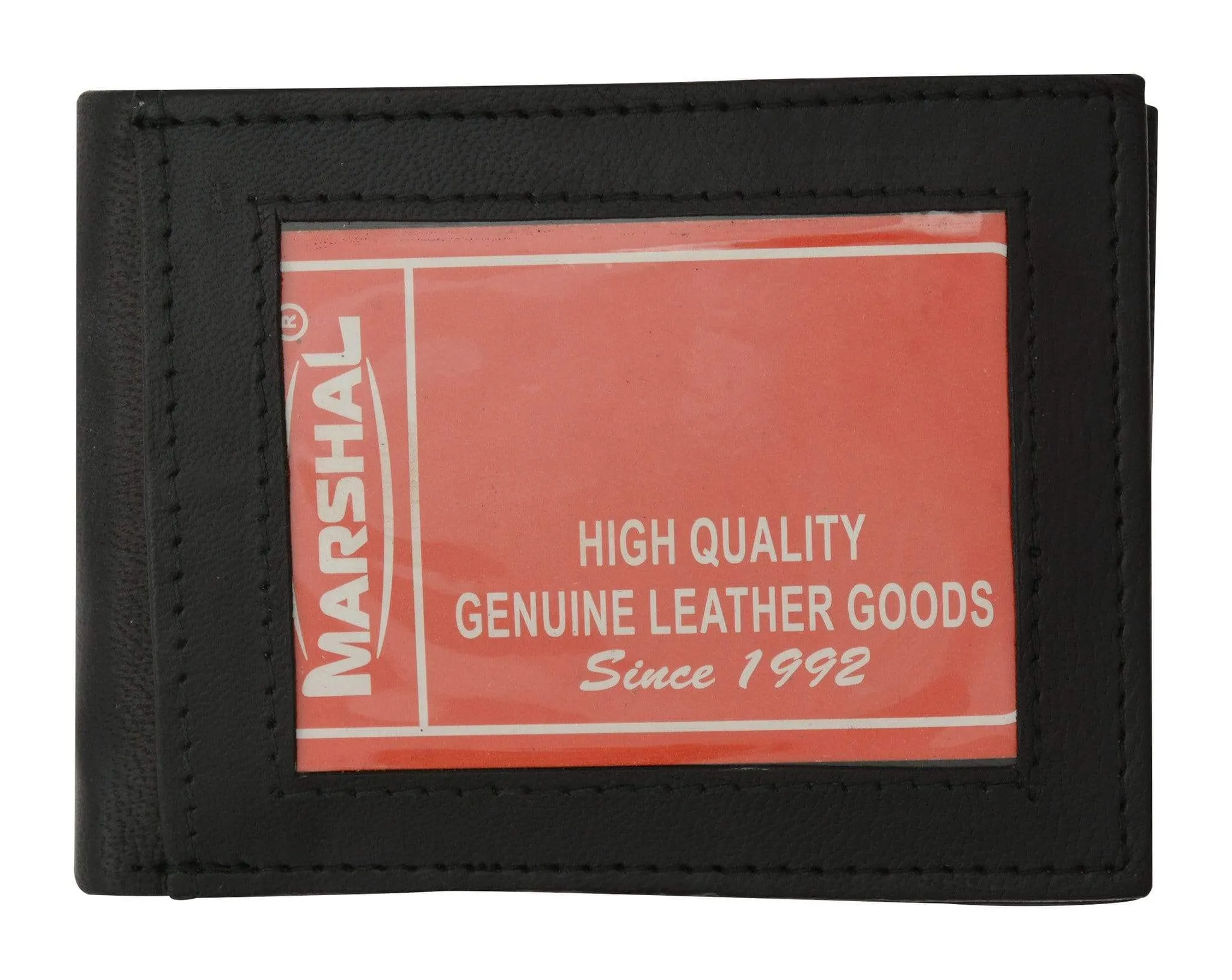 Mens Genuine Leather Credit Card ID Holder Bifold Money Clip Wallet 88 (C)