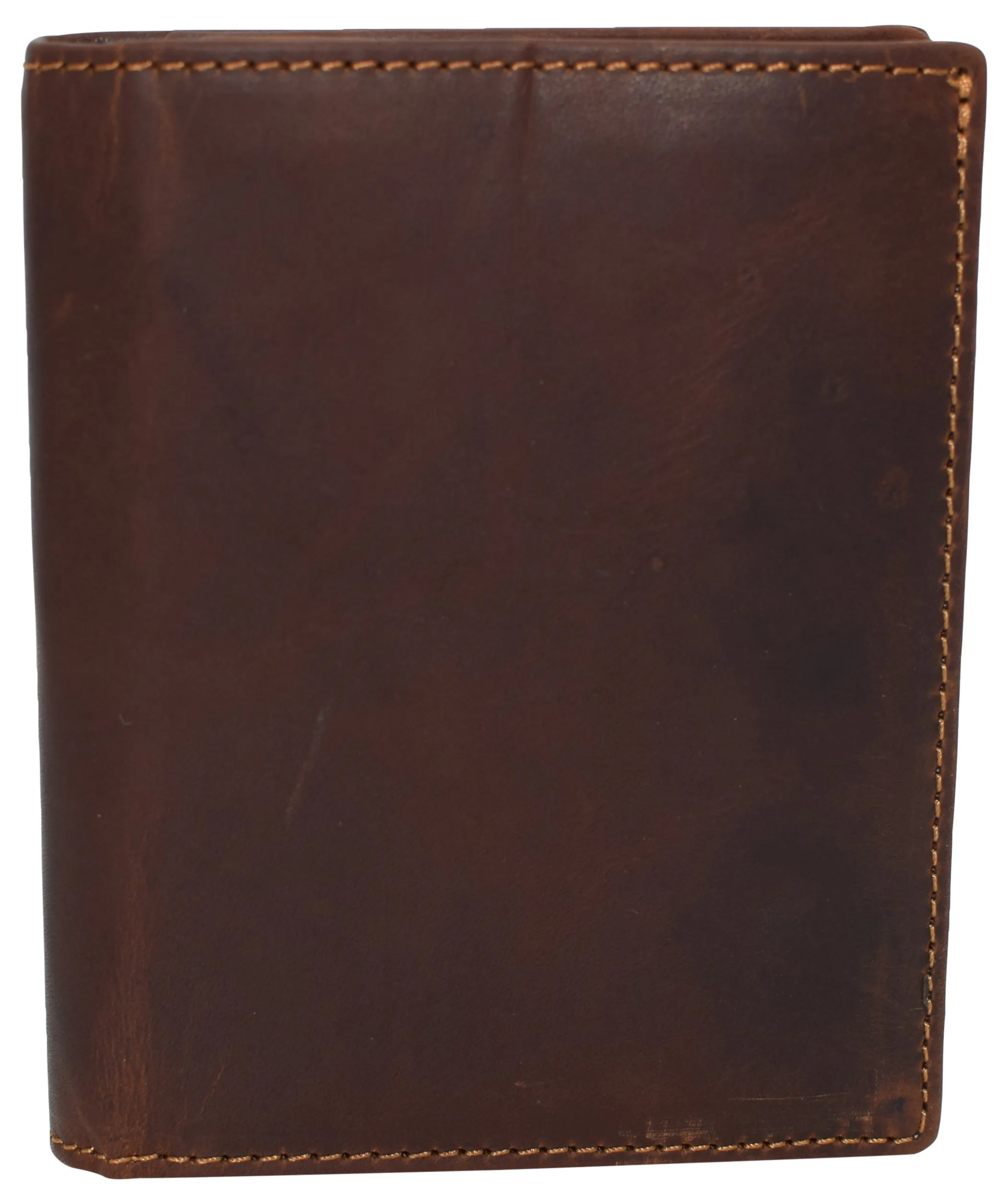 Mens Slim Bifold Vintage Leather Wallet RFID Blocking Vertical Credit Card Slots Holder Wallets for Men RFID610138RHU