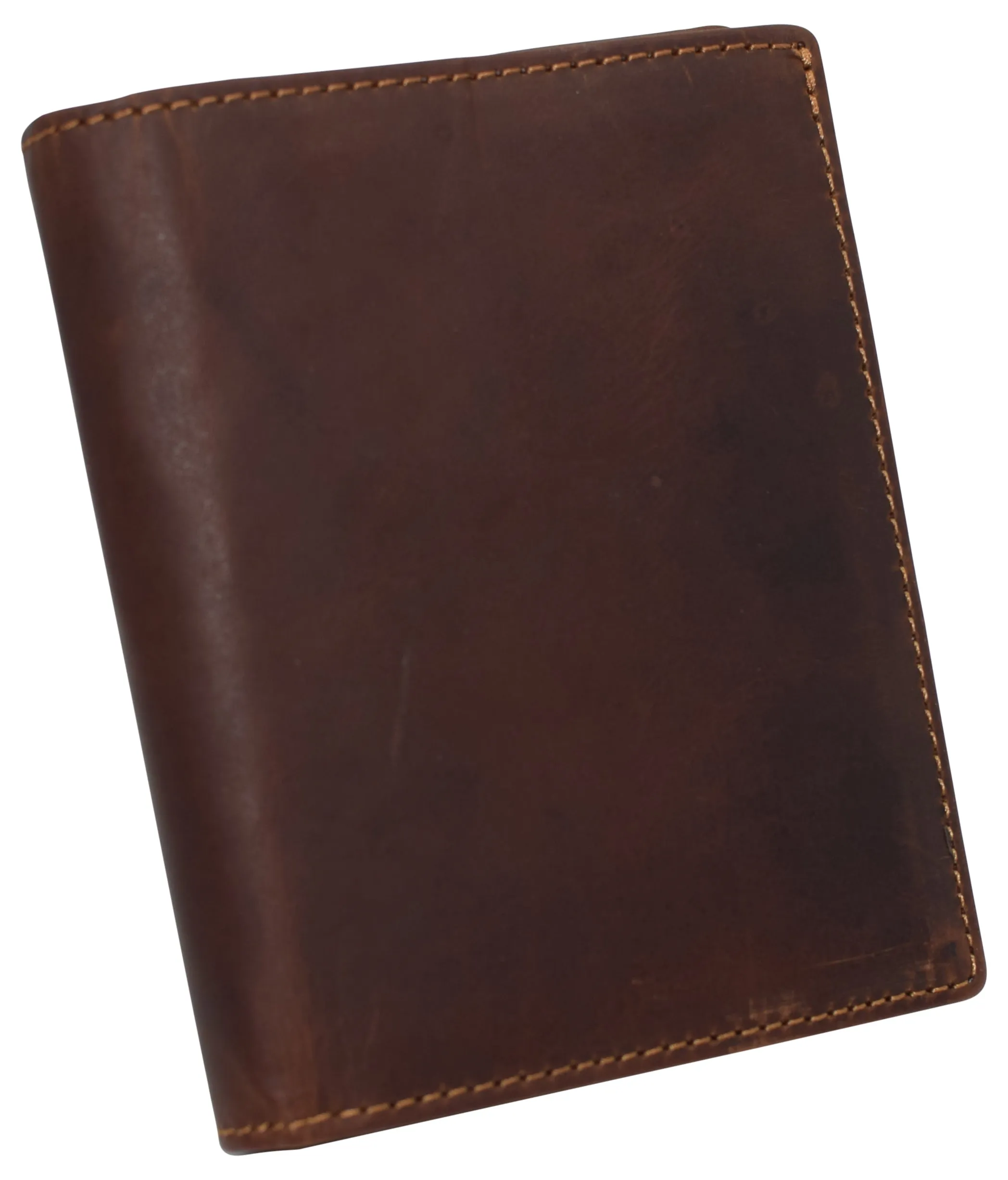 Mens Slim Bifold Vintage Leather Wallet RFID Blocking Vertical Credit Card Slots Holder Wallets for Men RFID610138RHU