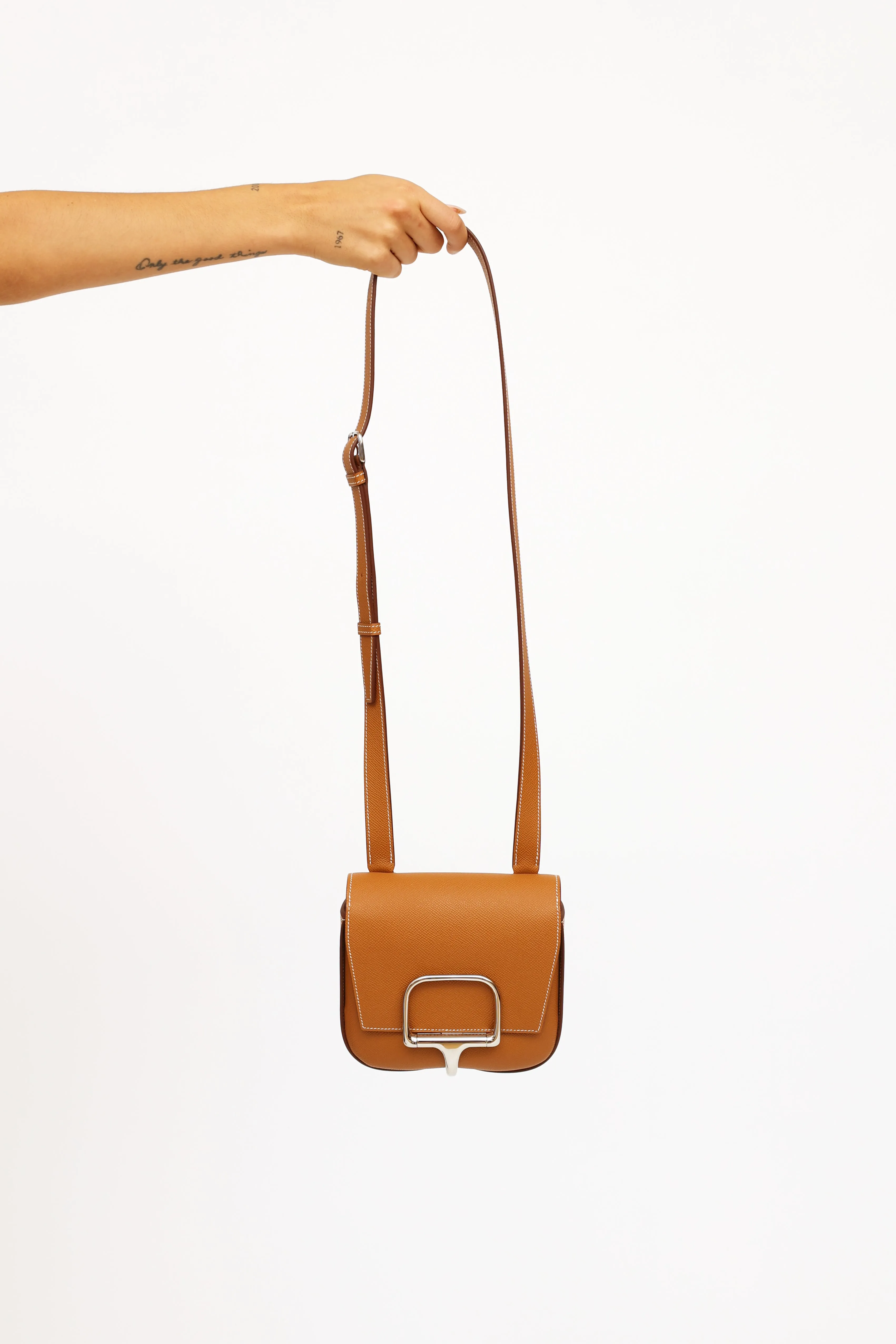 Mini Gold Epsom Della Cavalleria Bag