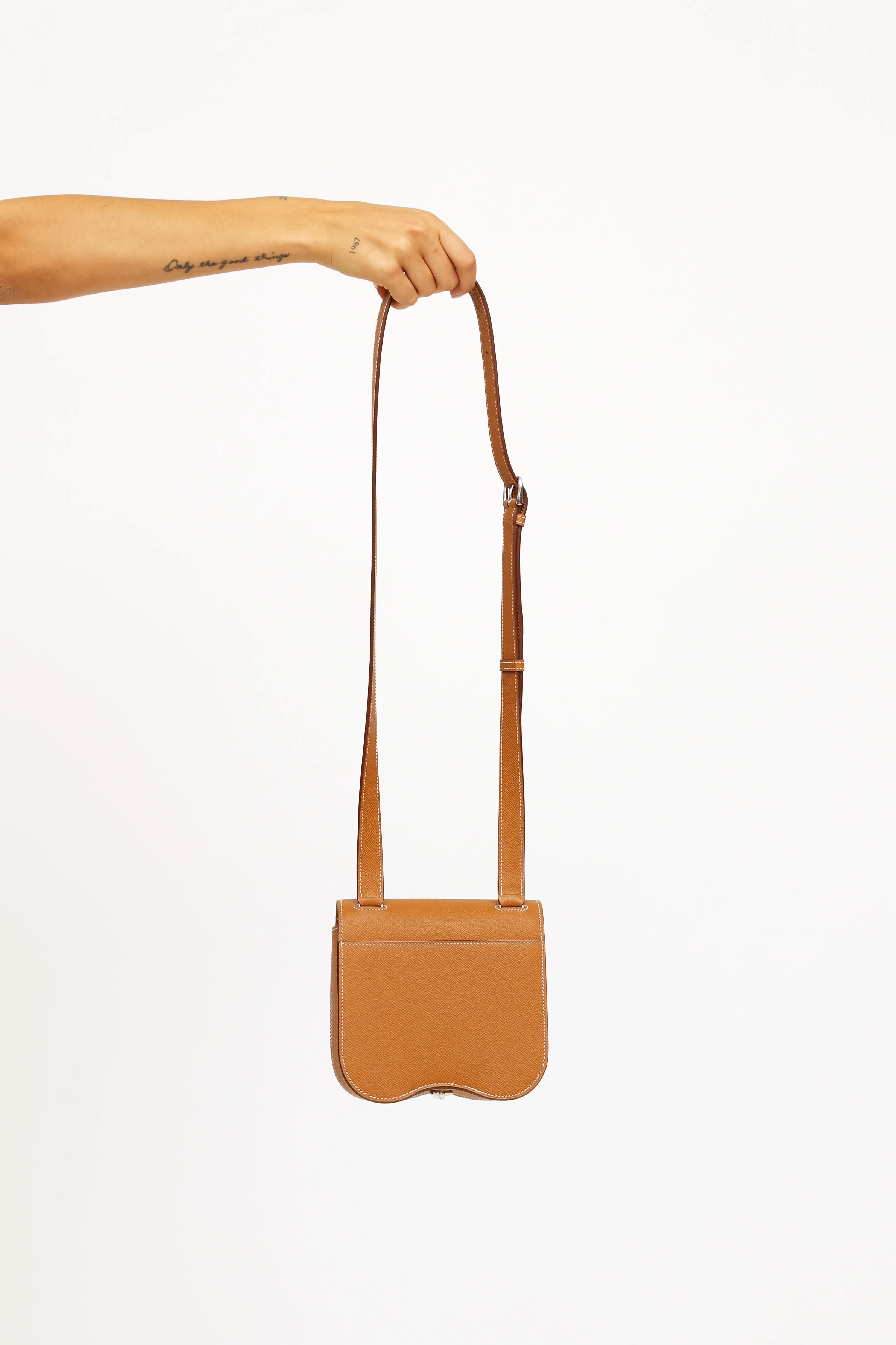 Mini Gold Epsom Della Cavalleria Bag