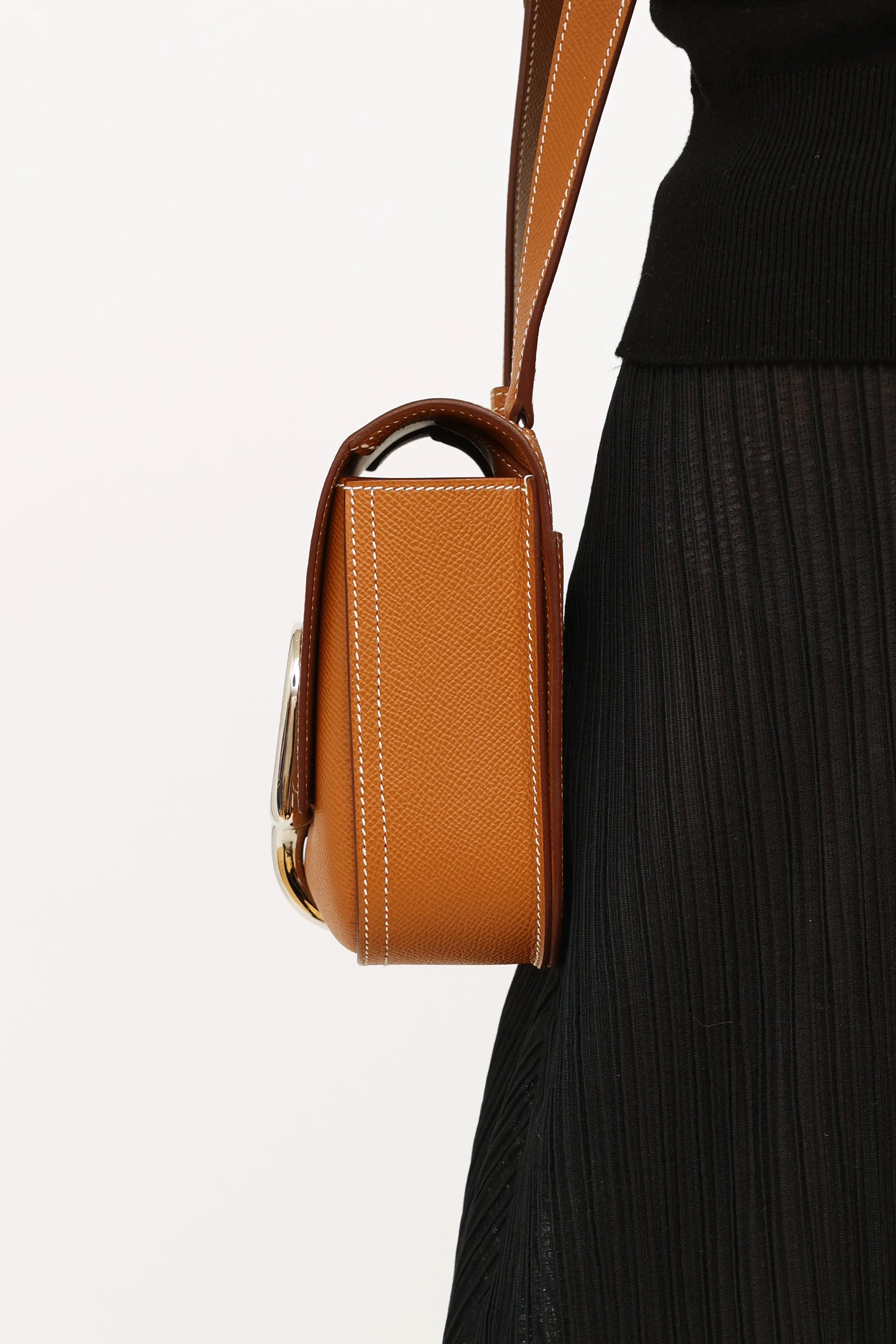 Mini Gold Epsom Della Cavalleria Bag
