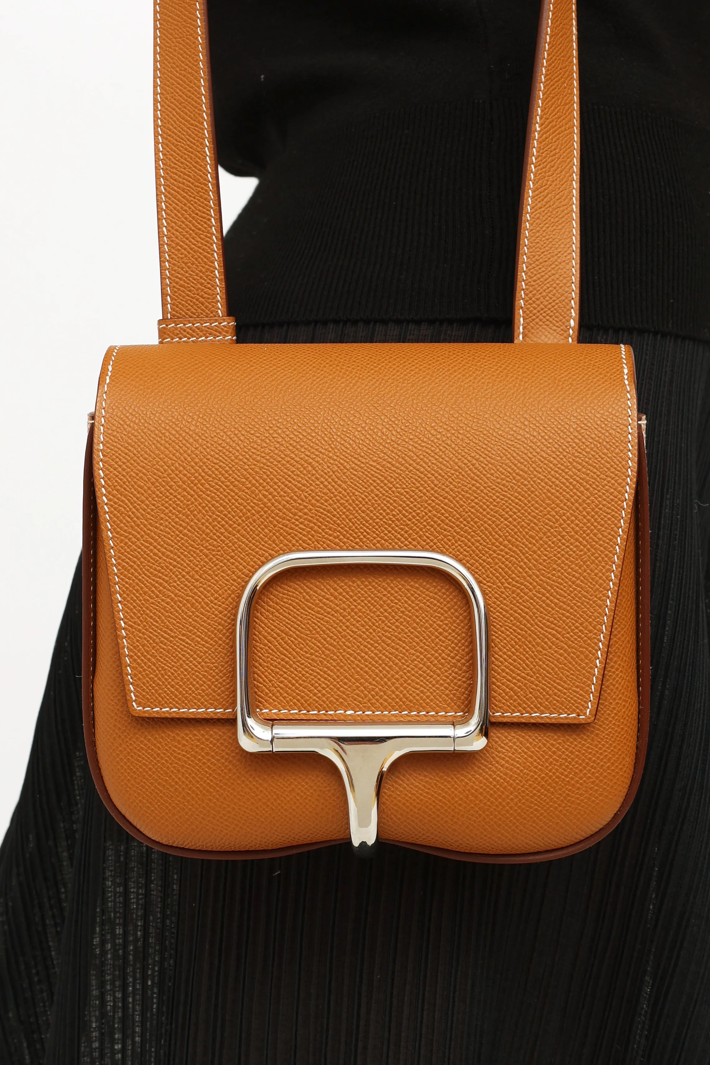 Mini Gold Epsom Della Cavalleria Bag