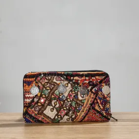 Multicolor - Banjara Vintage Embroidery Coin Work Wallet