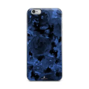 Navy Blue Floral iPhone Case, iPhone X | XS | XR | XS Max | 8 | 8  | 7  Case- Printed in EU/USA