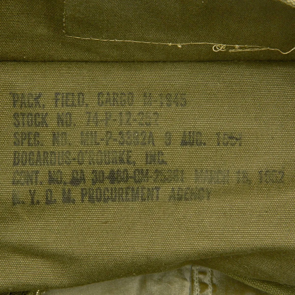Original U.S. WWII M-1945 Cargo Field Pack - Lower Bag