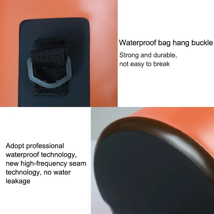 Outdoor Waterproof Single Shoulder Dry Bag Dry Sack PVC Barrel Bag, Capacity: 5L (Orange)