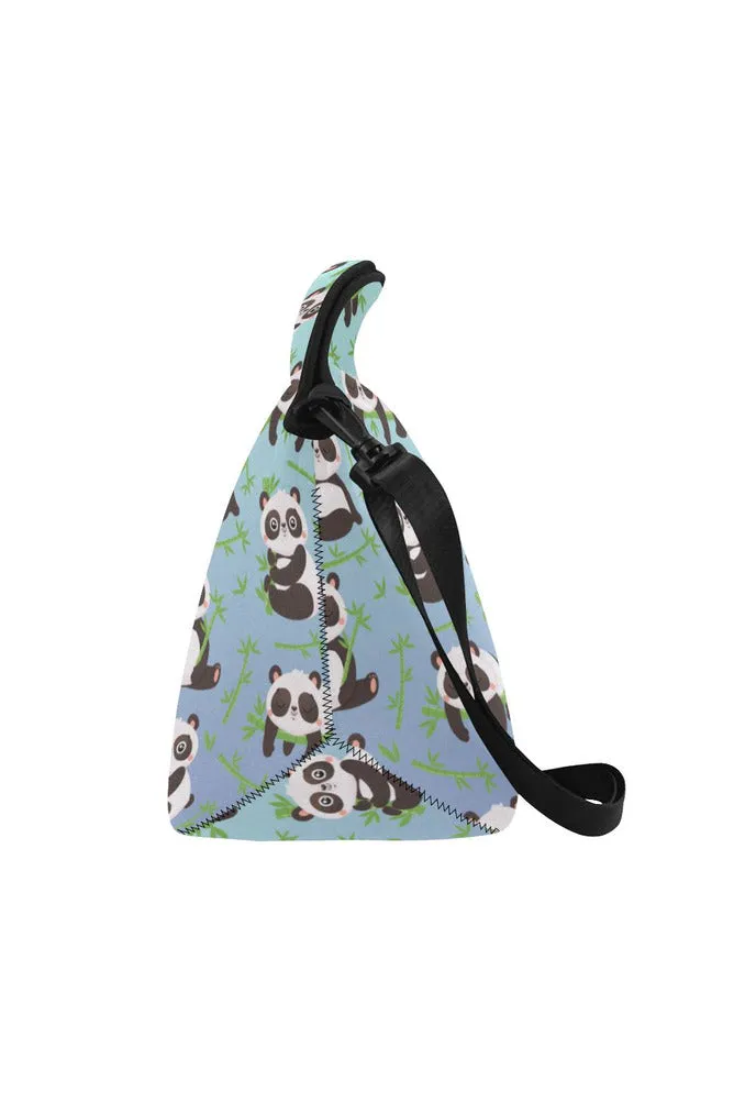 panda lunch box Neoprene Lunch Bag/Large (Model 1669)