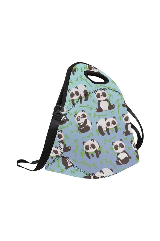 panda lunch box Neoprene Lunch Bag/Large (Model 1669)