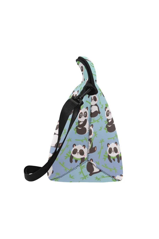 panda lunch box Neoprene Lunch Bag/Large (Model 1669)