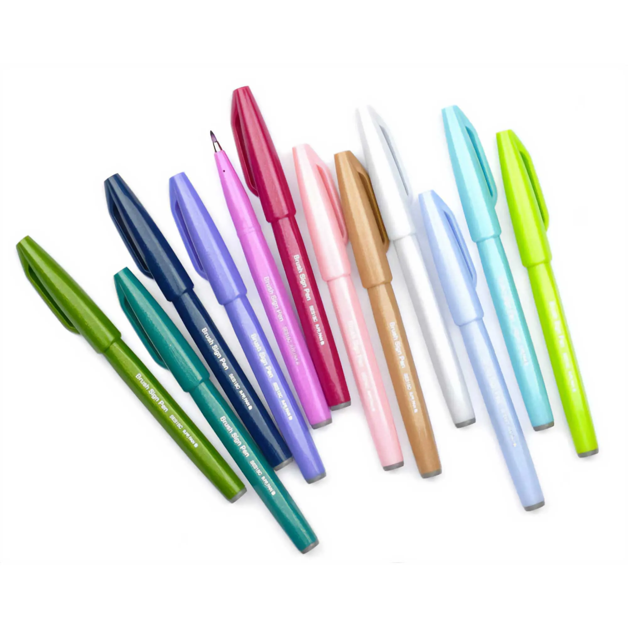 Pentel Arts Brush Sign Pen - New Pastel Shades