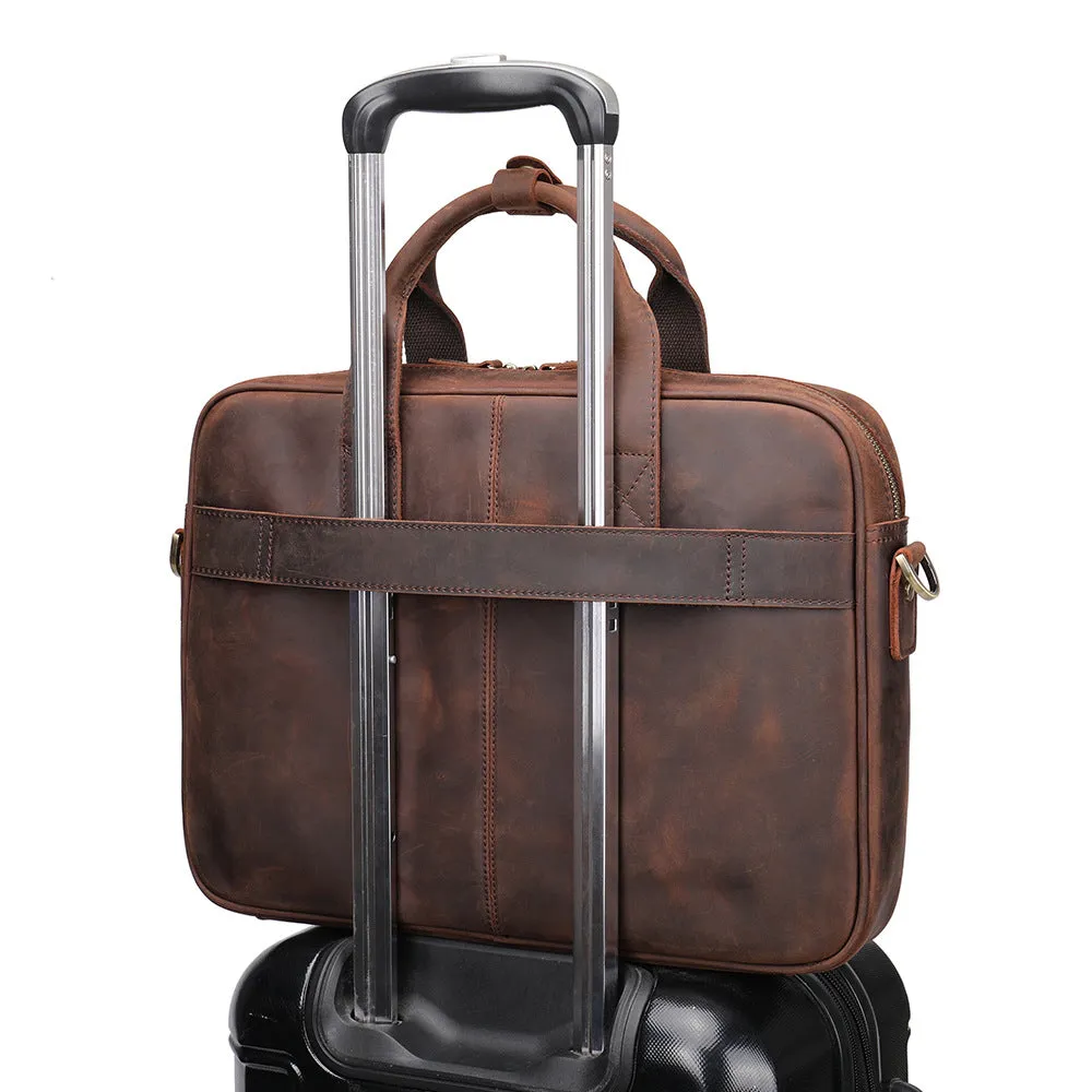 Personalized Leather Messenger Bag, Leather Portfolio, Folder Personalized Gift, Leather Briefcase
